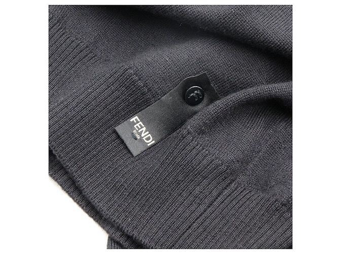 Fendi Vertigo Strickpullover mit Rollkragen und Muster für Herren Schwarz - Ansicht 5