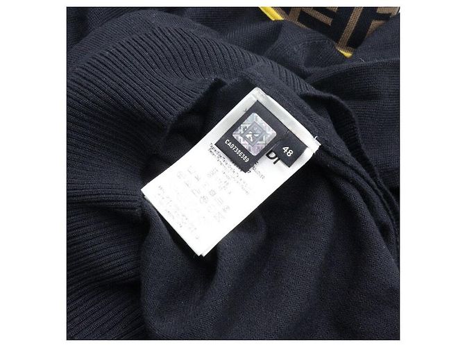 Fendi Vertigo Strickpullover mit Rollkragen und Muster für Herren Schwarz - Ansicht 6