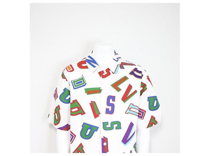 Louis Vuitton Sobrecamisa NBA Letters da uomo Bianco - vista 2