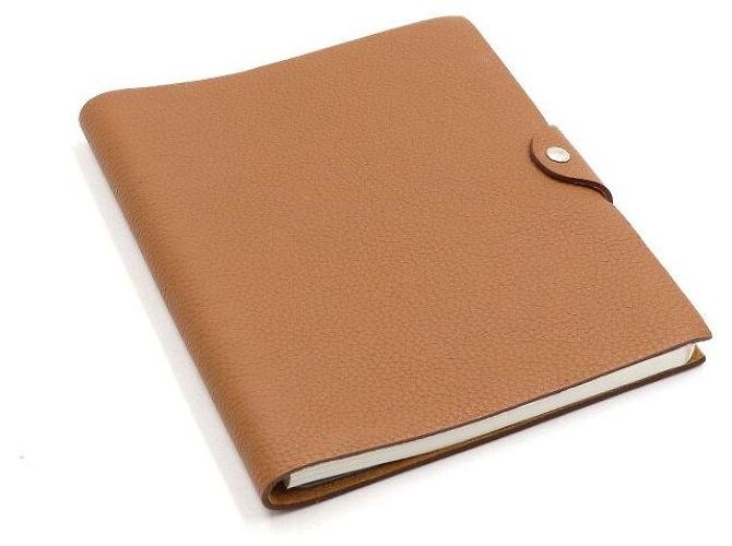 Hermès Ricariche per copertina taccuino Ulysse MM in Togo oro D'oro - vista 2