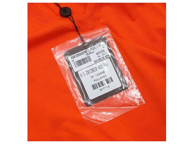 Louis Vuitton Klassisches V-Ausschnitt Strick-T-Shirt für Herren in Orange - Ansicht 6
