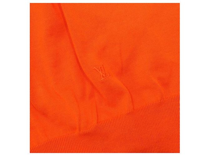 Louis Vuitton Klassisches V-Ausschnitt Strick-T-Shirt für Herren in Orange - Ansicht 7