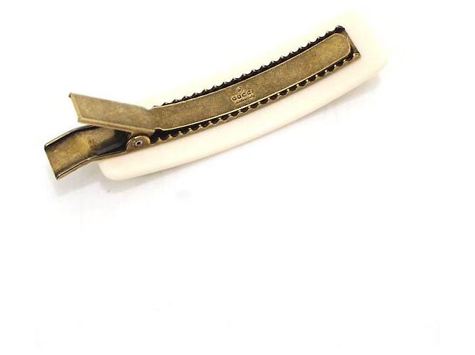 Gucci Clip per capelli con cristalli intrecciati - vista 4