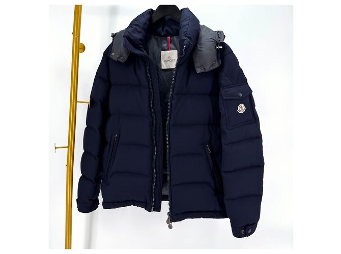 Moncler Montgenèvre Down Jacket Navy Blue - view 2