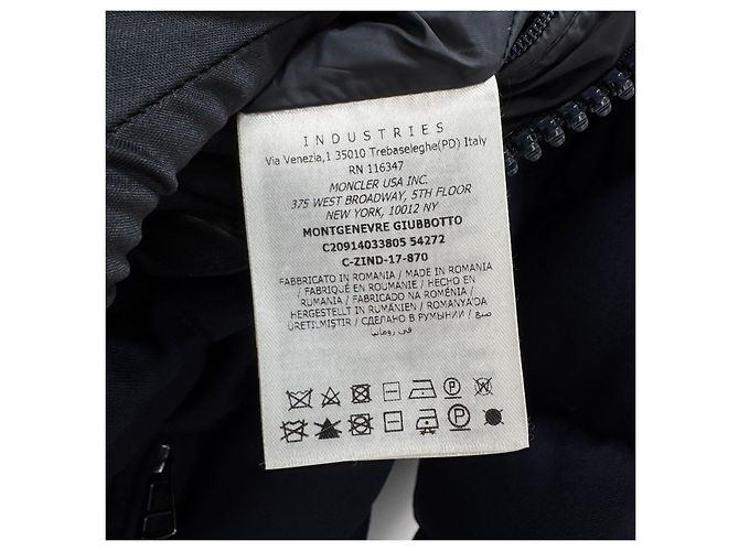 Moncler Montgenèvre Down Jacket Navy Blue - view 9