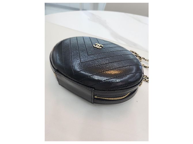 Chanel Borsa Rotonda Borsa Cilindrica Borsa da Sera a Tracolla SKU Nero - vista 16
