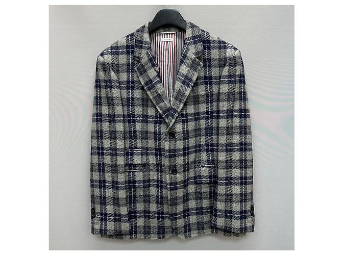 Thom Browne Checked Wool Jacket (Set-Up) Multiple colors - view 3