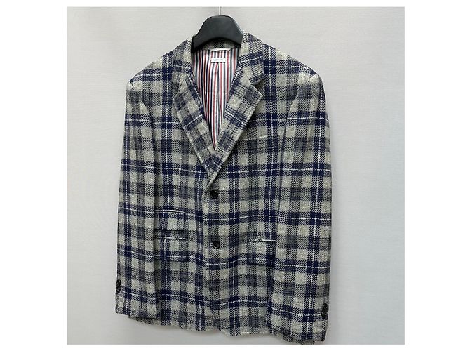 Thom Browne Checked Wool Jacket (Set-Up) Multiple colors - view 4