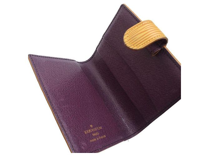Louis Vuitton Tarjetero Epi amarillo - vista 4