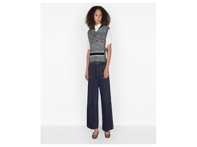 Dior Jeans Flare Denim Couture Negro - vista 10