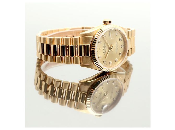 Rolex Reloj Datejust Medium para mujer en Oro Oro con Diamantes Dorado - vista 18