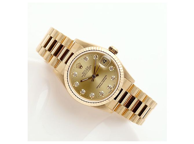 Rolex Reloj Datejust Medium para mujer en Oro Oro con Diamantes Dorado - vista 21
