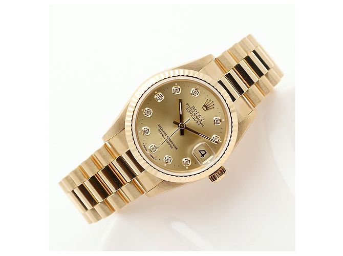 Rolex Reloj Datejust Medium para mujer en Oro Oro con Diamantes Dorado - vista 22