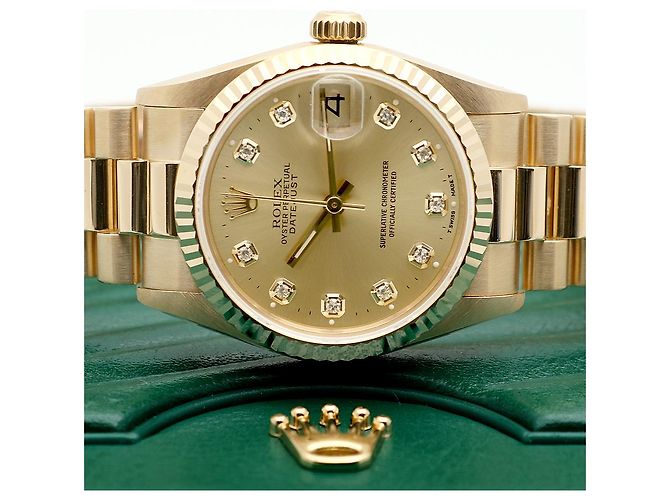 Rolex Reloj Datejust Medium para mujer en Oro Oro con Diamantes Dorado - vista 25