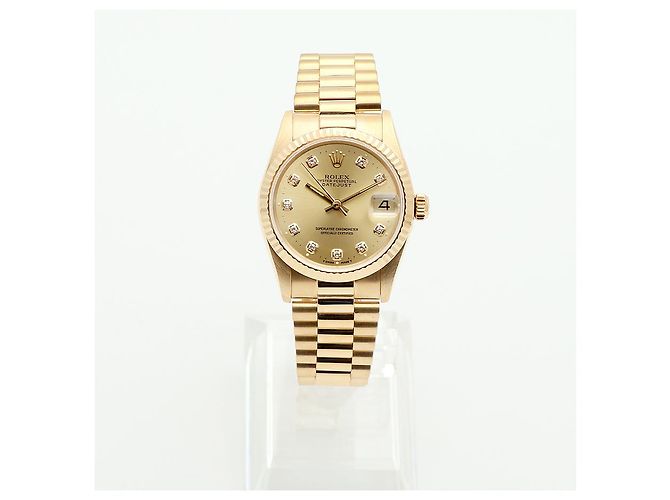 Rolex Reloj Datejust Medium para mujer en Oro Oro con Diamantes Dorado - vista 3