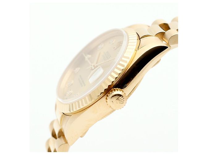 Rolex Reloj Datejust Medium para mujer en Oro Oro con Diamantes Dorado - vista 9