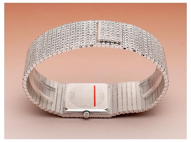 Piaget Protocol Unisex-Damenuhr Weißgold Aftersetting Voll Diamant - Ansicht 17