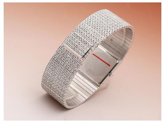 Piaget Protocol Unisex-Damenuhr Weißgold Aftersetting Voll Diamant - Ansicht 18