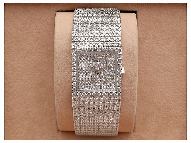 Piaget Protocol Unisex-Damenuhr Weißgold Aftersetting Voll Diamant - Ansicht 2