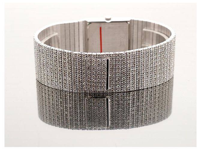 Piaget Protocol Unisex-Damenuhr Weißgold Aftersetting Voll Diamant - Ansicht 22