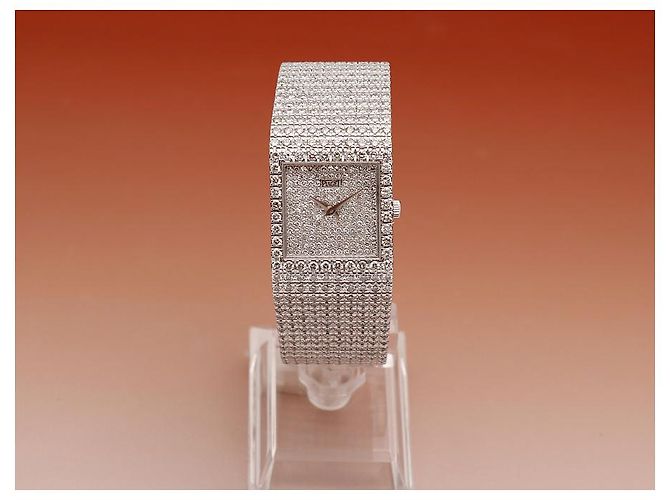 Piaget Protocol Unisex-Damenuhr Weißgold Aftersetting Voll Diamant - Ansicht 3