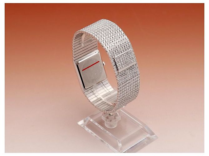 Piaget Protocol Unisex-Damenuhr Weißgold Aftersetting Voll Diamant - Ansicht 6