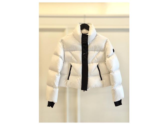 Moncler Kurze Steppjacke CLARET Weiß - Ansicht 4