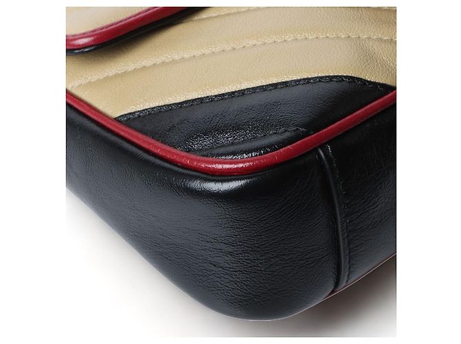 Gucci Borsa a tracolla mini GG Marmont trapuntata Multicolore - vista 2