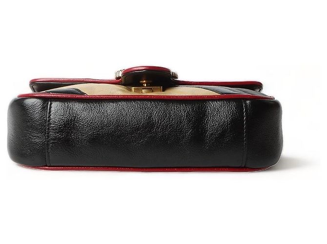 Gucci Borsa a tracolla mini GG Marmont trapuntata Multicolore - vista 6