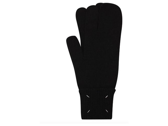 Maison Martin Margiela Maison Margiela Strickhandschuhe Schwarz - Ansicht 10