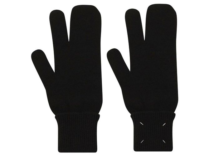 Maison Martin Margiela Maison Margiela Strickhandschuhe Schwarz - Ansicht 2