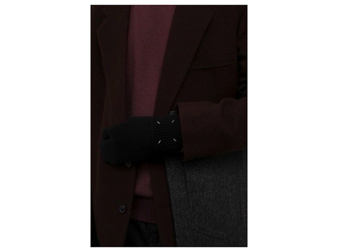 Maison Martin Margiela Maison Margiela Strickhandschuhe Schwarz - Ansicht 6