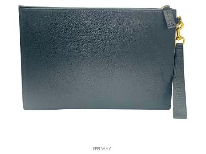 Gucci Clutch Animalier Blu - vista 2
