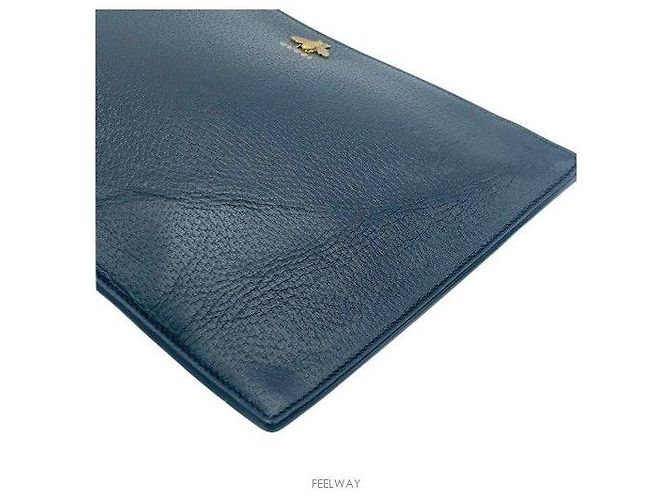 Gucci Clutch Animalier Blu - vista 6
