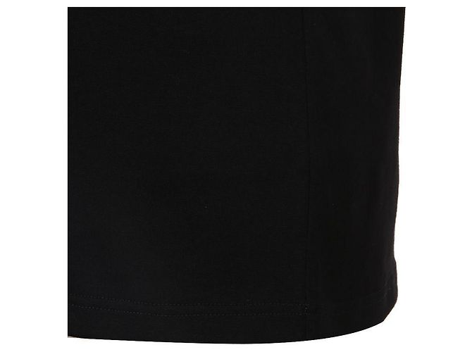 Moncler Kurzärmeliges T-Shirt mit Baumwoll-Logo-Patch Schwarz - Ansicht 6