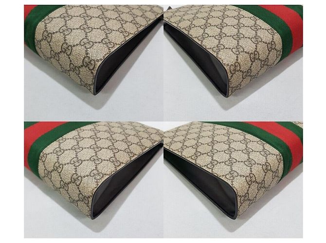 Gucci Clutch GG Supreme Ophidia Web Canvas - vista 6