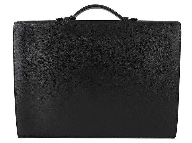 Hermès Sakadepeche Nero con Accenti Dorati - vista 3