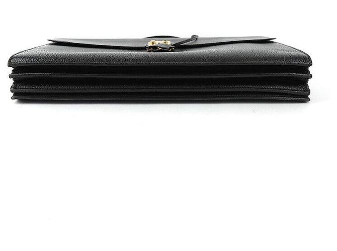 Hermès Sakadepeche Nero con Accenti Dorati - vista 4