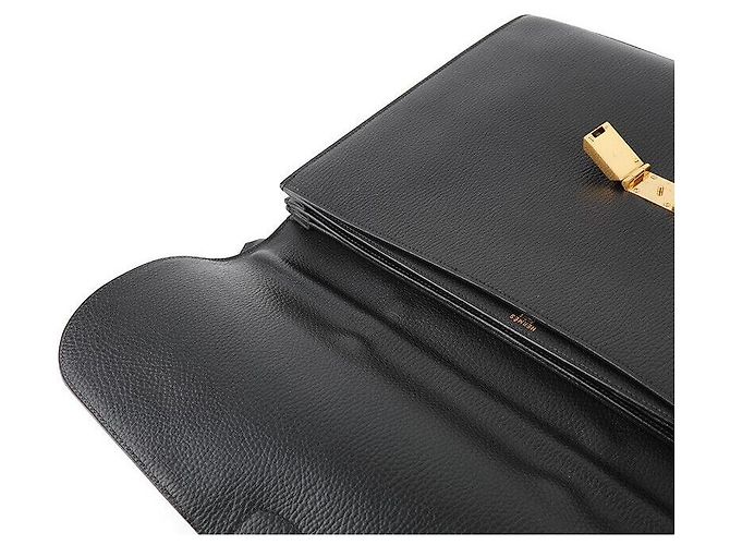 Hermès Sakadepeche Nero con Accenti Dorati - vista 5