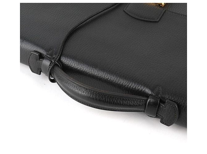 Hermès Sakadepeche Nero con Accenti Dorati - vista 6