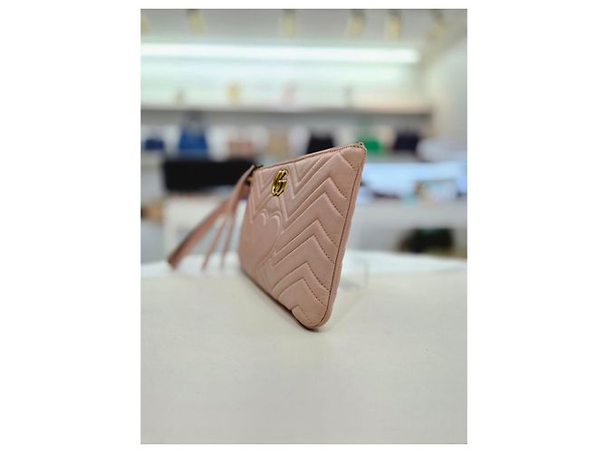 Gucci Piccola pochette trapuntata Rosa - vista 12