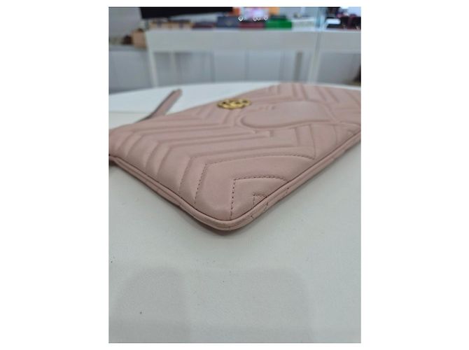 Gucci Piccola pochette trapuntata Rosa - vista 17