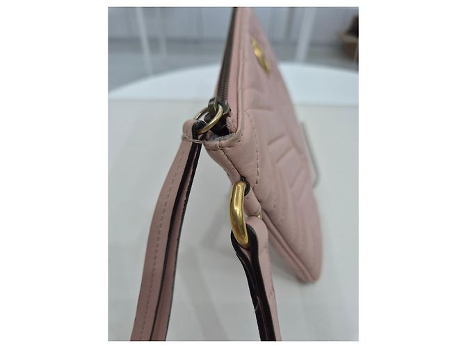 Gucci Piccola pochette trapuntata Rosa - vista 18