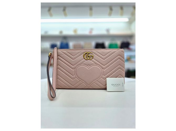 Gucci Piccola pochette trapuntata Rosa - vista 2