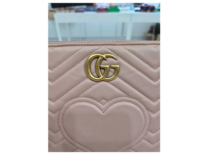 Gucci Piccola pochette trapuntata Rosa - vista 20