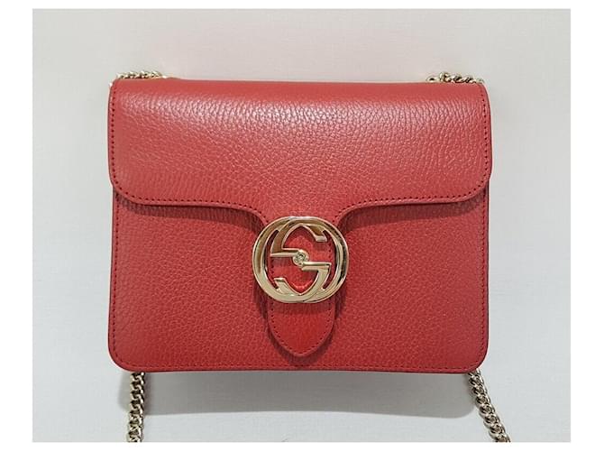 Gucci Piccola borsa a tracolla Interlocking Rossa Rosso - vista 2