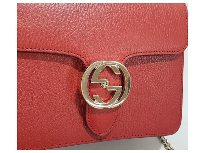 Gucci Piccola borsa a tracolla Interlocking Rossa Rosso - vista 3