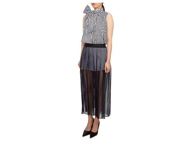 Sacai Vestido largo sin mangas para mujer Multicolor - vista 5