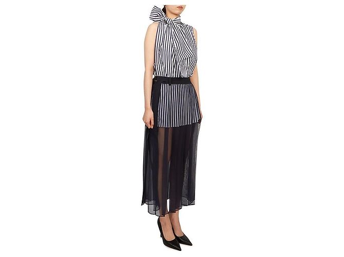Sacai Vestido largo sin mangas para mujer Multicolor - vista 6