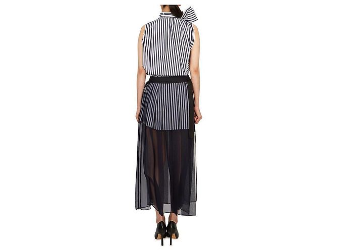 Sacai Vestido largo sin mangas para mujer Multicolor - vista 7